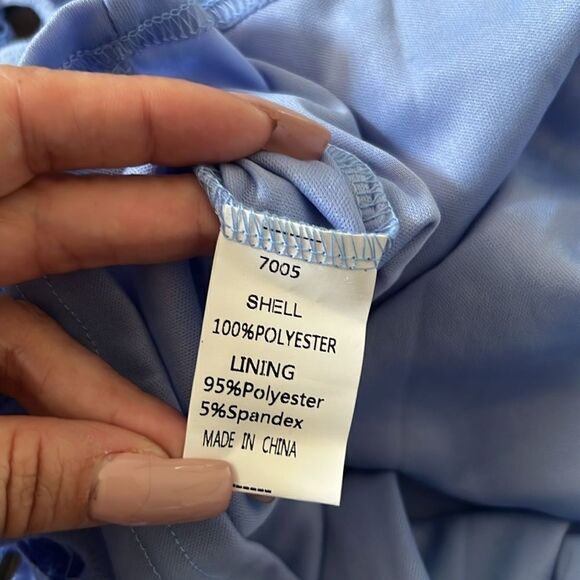 NWT PRETTYGARDEN Summer Off Shoulder Vintage Floral Lace Flare Short Sleeve Sm - Picture 10 of 12